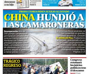 China hundió a las camaroneras