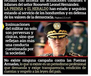 Roosevelt Hernández miente con cinismo