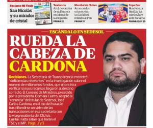 Rueda la cabeza de Cardona