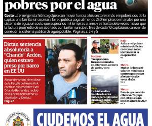 Más de mil lempiras al mes pagan los más pobres por el agua