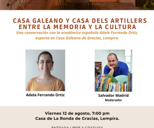 El escritor Salvador Madrid conversará con Adela Ferrando Ortiz, una experta en Casa Galeano.
