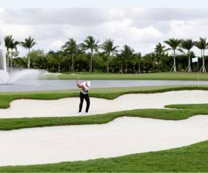 El campo de golf de Donald Trump, donde el ingreso a empleados de Univisión está prohibido.