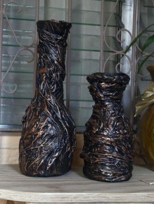 Originales creaciones de basura con uso decorativo