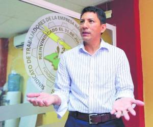 Miguel Aguilar dijo a EL HERALDO que han comenzado a realizar gestiones para demostrar que él continúa siendo el presidente del STENEE.