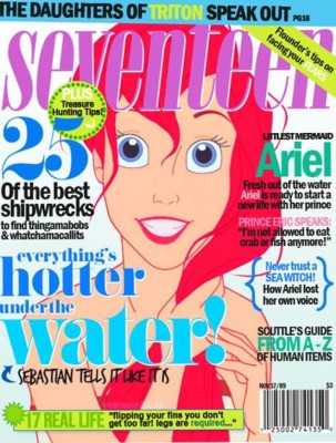 Así lucirían las princesas de Disney si fueran las portada de revistas famosas