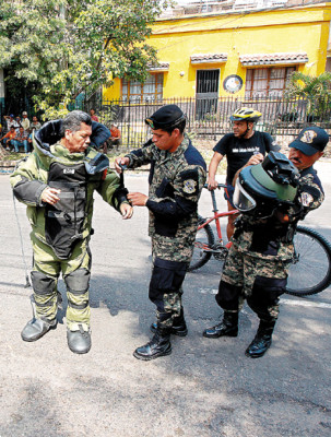 Encuentran granada de alto poder explosivo en calle de la capital de Honduras