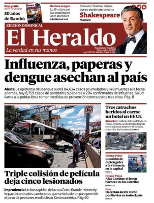 Influenza, paperas y dengue asechan al país