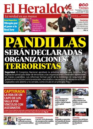 Pandillas serán declaradas organizaciones terroristas