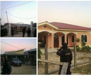 Una de las viviendas de el 'Negro' Lobo aseguradas este jueves durante un operativo policial.