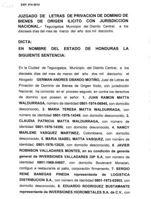 Finanzas no tiene presupuesto para pagar a los Matta