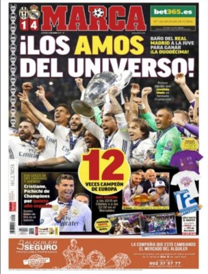 'Son leyenda': la prensa española alaba al Real Madrid por su 'Duodécima'