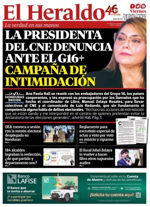 La presidenta del CNE denuncia ante el G16+ campaña de intimidación