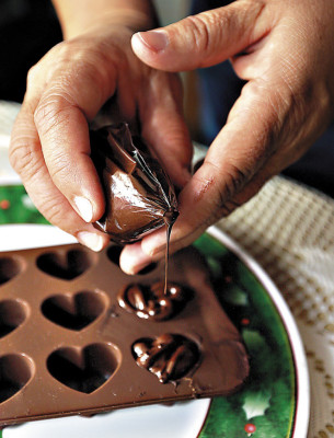 Una pequeña fábrica de chocolates