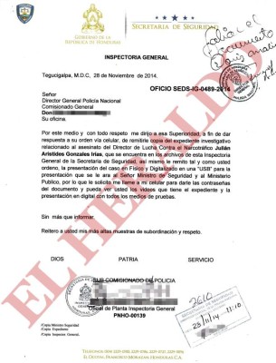 Exjefes policiales sí conocieron informe sobre crimen del zar antidrogas