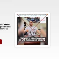 Captura de pantalla a una publicación de Facebook hecha el 18 de marzo de 2026, adaptada a esta cartela.