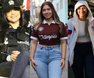 El Olimpia ya va ganando en las gradas con el gran número de bellas chicas que llegaron para el partido por la Copa de Campeones de la Concacaf ante el América de México