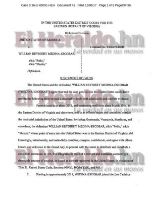 'El Pollo” gestionó compra de cocaína y llegada de narcoavioneta para Los Cachiros