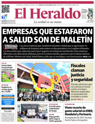 Honduras: MP le cae a empresas por compras sobrevaloradas en Salud