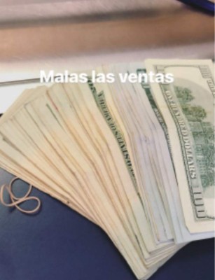 Armas y fajos de billetes presumía el hijo del narco hondureño Geovanny Fuentes en su Instagram