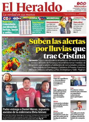 Suben las alertas por lluvias que trae Cristina