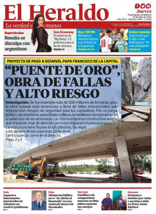 Puente de oro, obra de fallas y alto riesgo