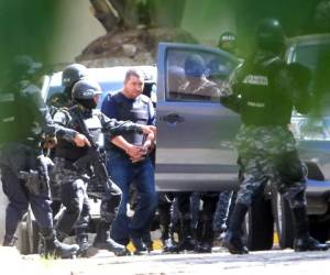 Los dos hermanos fueron trasladados en vehículos diferentes, bajo fuertes medidas de seguridad. (Foto: Johny Magallanes)