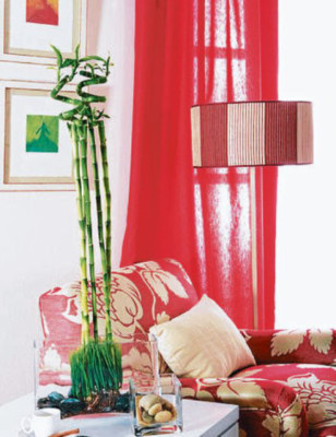 Una casa decorada y con buena suerte