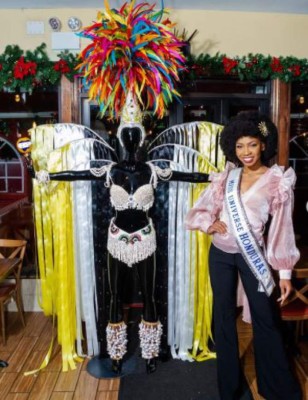 El traje típico de Miss Honduras Universo que representó la cultura garífuna (Fotos)
