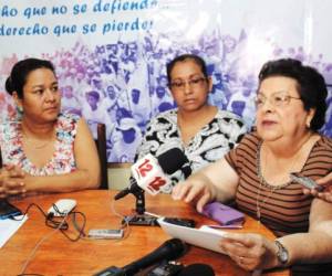 Violeta Delgado, familiar de los Sarmiento, realizó la denuncia por su detención. (Foto: cortesía La Prensa de Nicaragua)