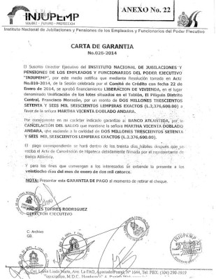 Doblado: En manos del MP y CNA informe sobre préstamo