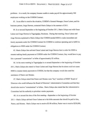 Mario Zelaya usó a su hermano de testaferro en cinco bienes