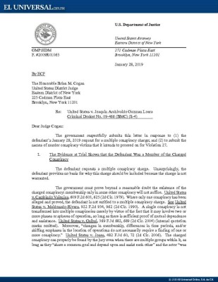 Fiscalía de Estados Unidos revela 'la lista de muerte' de 'El Chapo' Guzmán