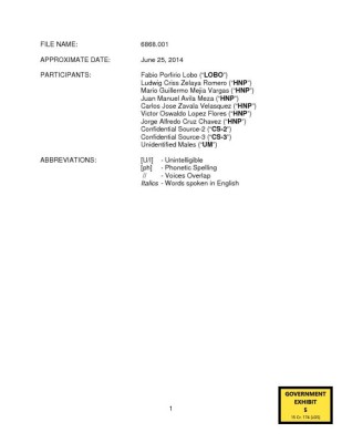 Seis policías implicados participaron y organizaron varias reuniones con Fabio Lobo