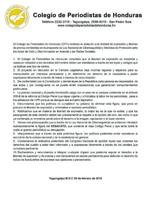 Cohep y CPH piden suspender ley antiodio en las redes sociales