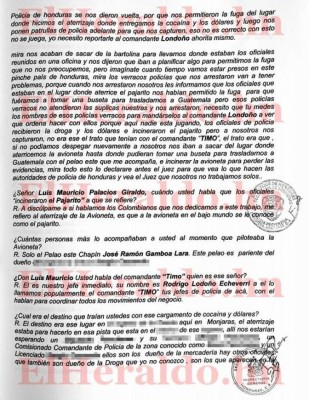 Honduras: Oficiales de la Policía liberaron a narcopilotos