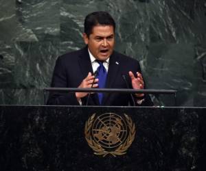 Juan Orlando Hernández dio su discurso en la ONU.