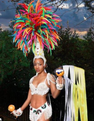 El traje típico de Miss Honduras Universo que representó la cultura garífuna (Fotos)