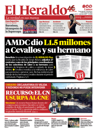 AMDC dio L 1.5 millones a Cevallos y su hermano