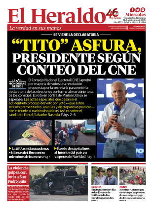 “Tito” Asfura, presidente según conteo del CNE