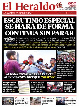 Escrutinio especial se hará de forma continua sin parar