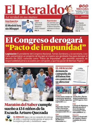 El Congreso derogará pacto de impunidad”