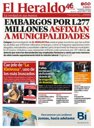 Embargos por L277 millones asfixian a municipalidades