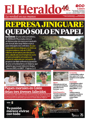Represa Jiniguare quedó solo en papel