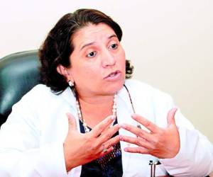 Suyapa Figueroa, presidenta del Colegio Médico de Honduras.