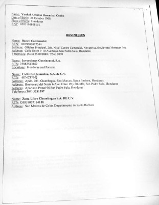 Desde 2013, la OFAC pidió datos sobre los Rosenthal