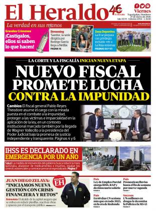 Nuevo fiscal promete lucha contra la impunidad