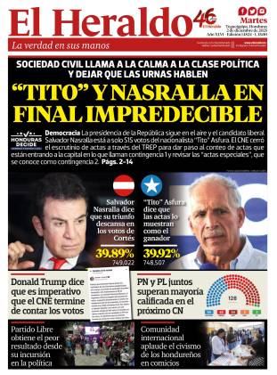 Tito y Nasralla en final impredecible
