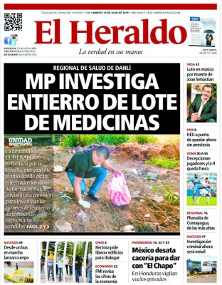 Medicamentos enterrados eran útiles para la población: MP