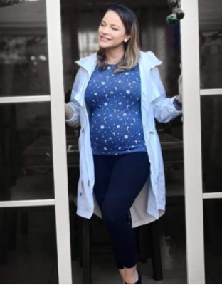 Hermosa y radiante, así luce la guapa chef Keyla Martínez embarazada