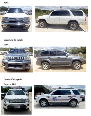 Conozca los carros de lujo en que se conducían ministros hondureños
